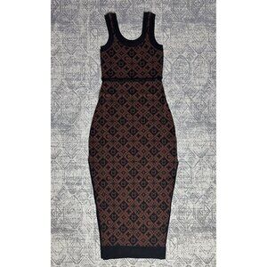 Nanushka Maves Knitted Midi Dress With Buttons